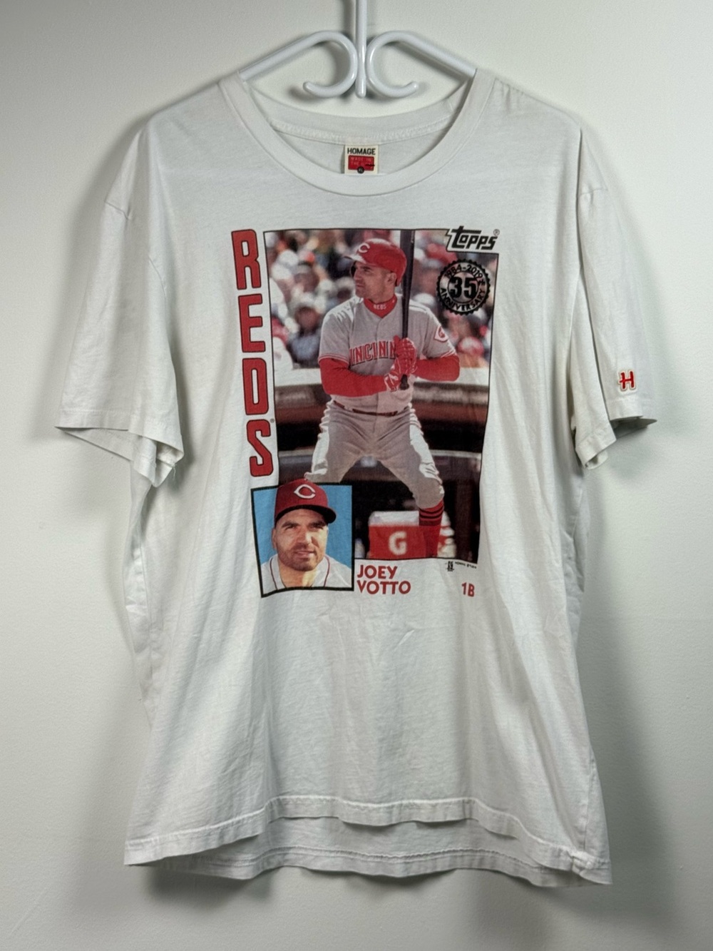 Homage made in usa Joey Votto Cincinnati Reds Topps T-Shirt XL